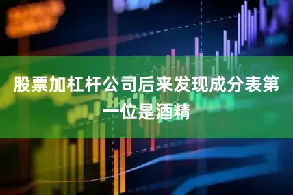 股票加杠杆公司后来发现成分表第一位是酒精