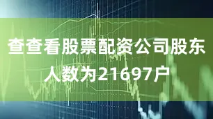 查查看股票配资公司股东人数为21697户